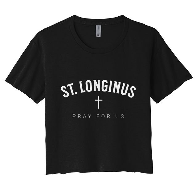 St. Longinus Catholic Christian Saint Crop Top