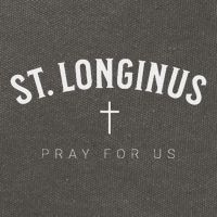 St. Longinus Catholic Christian Saint Cotton Canvas Backpack