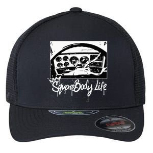 Squarebody Life C10 Classic Truck Squarebody Nation Flexfit Unipanel Trucker Cap