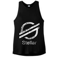 Stellar Lumens Crypto Xlm Token Decentralized Blockchain Ladies PosiCharge Tri-Blend Wicking Tank