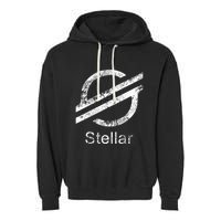 Stellar Lumens Crypto Xlm Token Decentralized Blockchain Garment-Dyed Fleece Hoodie