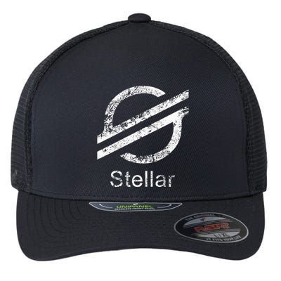 Stellar Lumens Crypto Xlm Token Decentralized Blockchain Flexfit Unipanel Trucker Cap