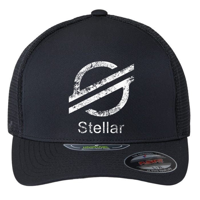 Stellar Lumens Crypto Xlm Token Decentralized Blockchain Flexfit Unipanel Trucker Cap