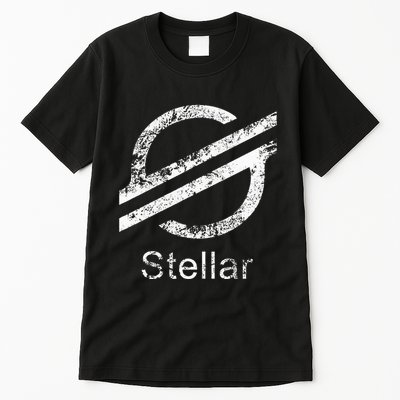 Stellar Lumens Crypto Xlm Token Decentralized Blockchain Tall T-Shirt