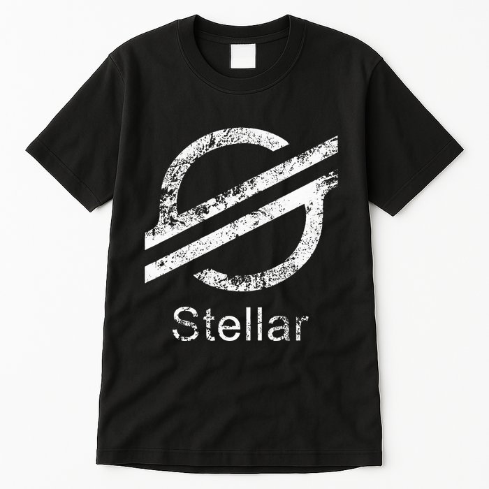 Stellar Lumens Crypto Xlm Token Decentralized Blockchain Tall T-Shirt
