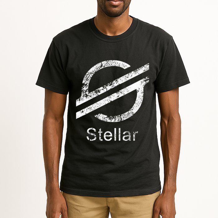 Stellar Lumens Crypto Xlm Token Decentralized Blockchain Tall T-Shirt