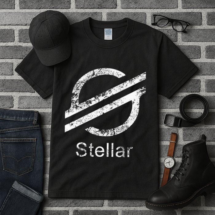 Stellar Lumens Crypto Xlm Token Decentralized Blockchain Tall T-Shirt