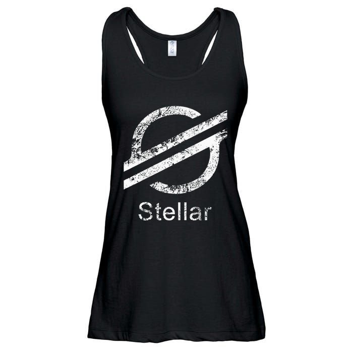 Stellar Lumens Crypto Xlm Token Decentralized Blockchain Ladies Essential Flowy Tank