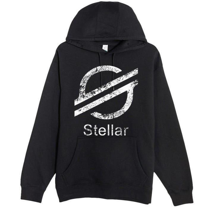 Stellar Lumens Crypto Xlm Token Decentralized Blockchain Premium Pullover Hoodie