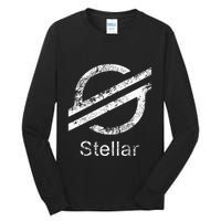 Stellar Lumens Crypto Xlm Token Decentralized Blockchain Tall Long Sleeve T-Shirt