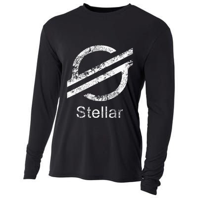 Stellar Lumens Crypto Xlm Token Decentralized Blockchain Cooling Performance Long Sleeve Crew