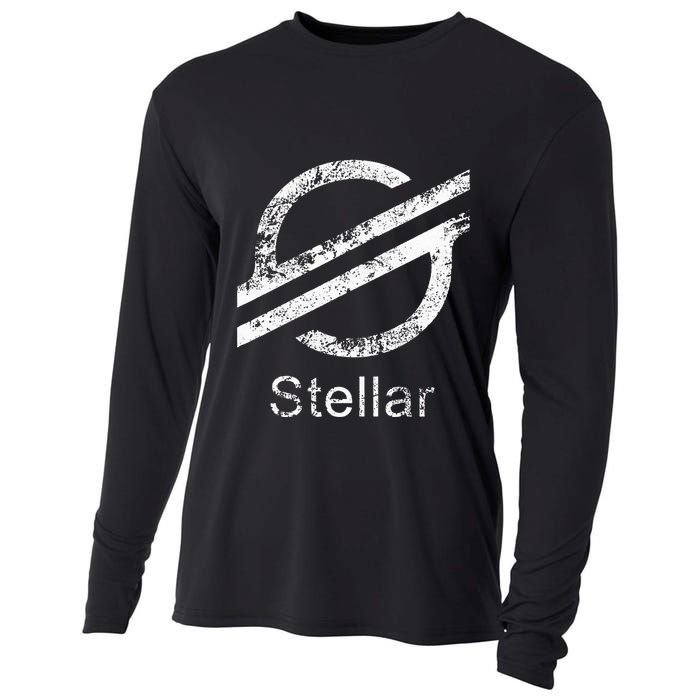 Stellar Lumens Crypto Xlm Token Decentralized Blockchain Cooling Performance Long Sleeve Crew