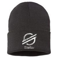 Stellar Lumens Crypto Xlm Token Decentralized Blockchain Sustainable Knit Beanie