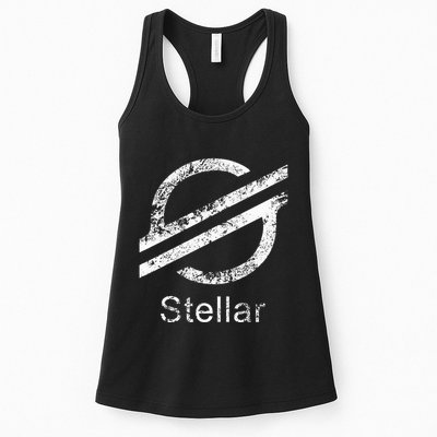 Stellar Lumens Crypto Xlm Token Decentralized Blockchain Womens Tank Top