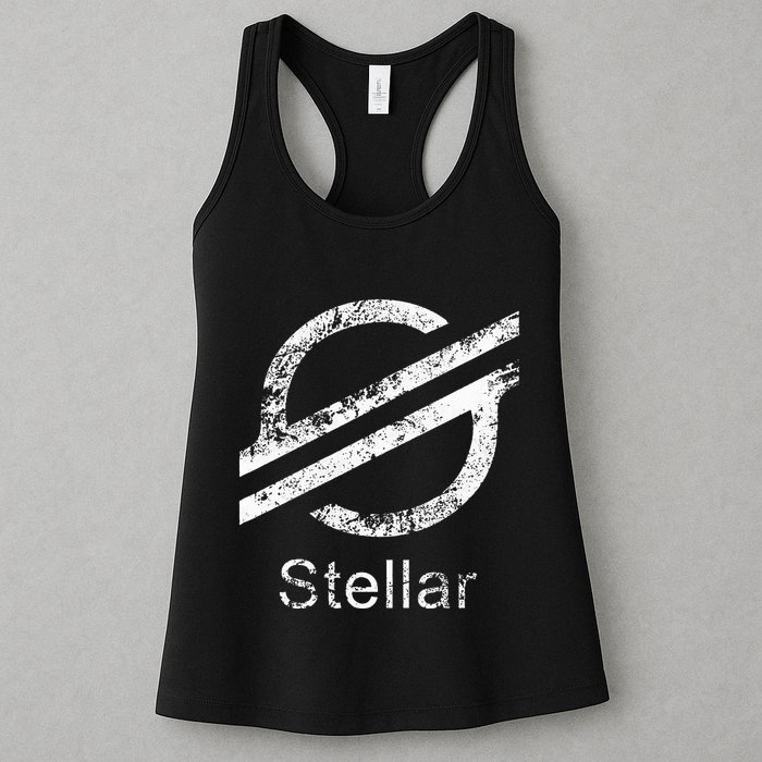 Stellar Lumens Crypto Xlm Token Decentralized Blockchain Womens Tank Top