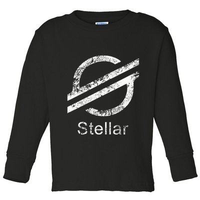 Stellar Lumens Crypto Xlm Token Decentralized Blockchain Toddler Long Sleeve Shirt