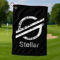 Stellar Lumens Crypto Xlm Token Decentralized Blockchain Golf Towel