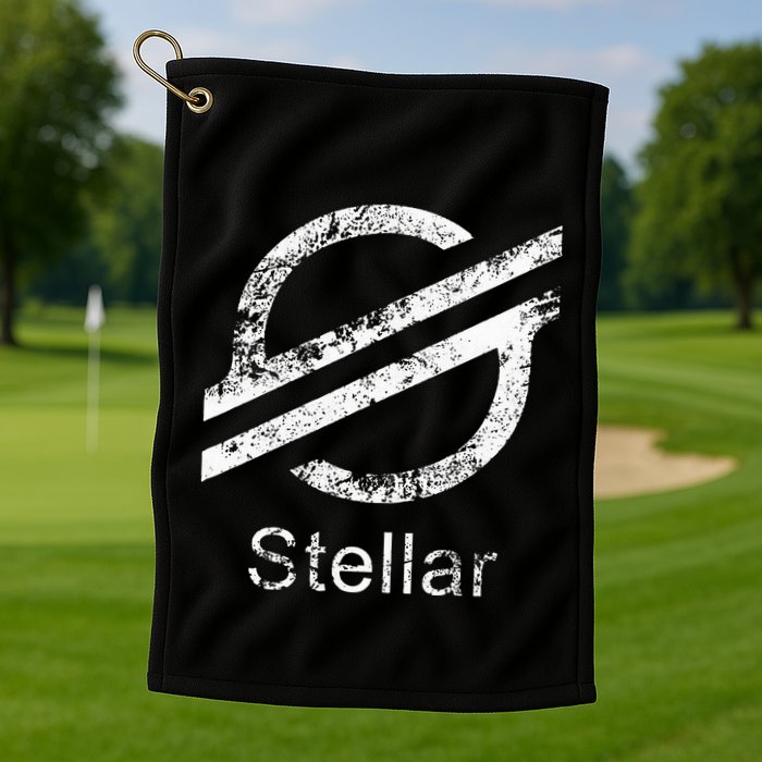 Stellar Lumens Crypto Xlm Token Decentralized Blockchain Golf Towel