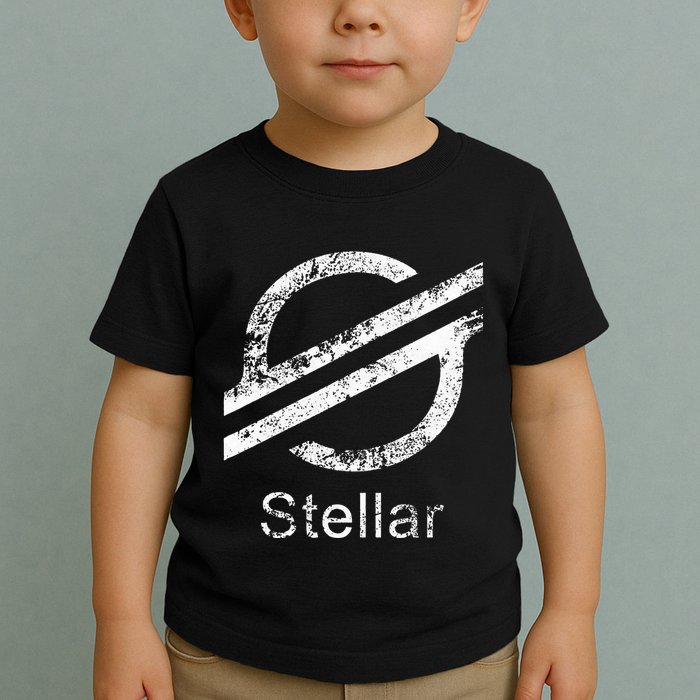 Stellar Lumens Crypto Xlm Token Decentralized Blockchain Toddler T-Shirt
