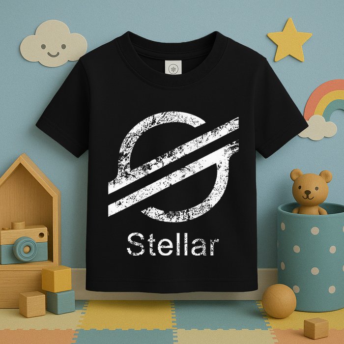 Stellar Lumens Crypto Xlm Token Decentralized Blockchain Toddler T-Shirt