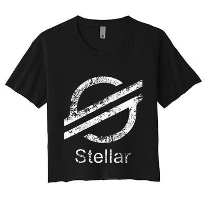 Stellar Lumens Crypto Xlm Token Decentralized Blockchain Crop Top