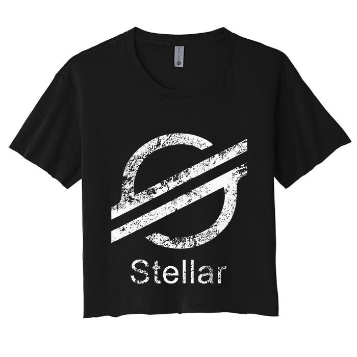 Stellar Lumens Crypto Xlm Token Decentralized Blockchain Crop Top