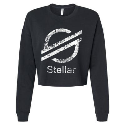 Stellar Lumens Crypto Xlm Token Decentralized Blockchain Cropped Pullover Crew