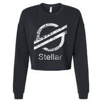 Stellar Lumens Crypto Xlm Token Decentralized Blockchain Cropped Pullover Crew