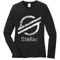 Stellar Lumens Crypto Xlm Token Decentralized Blockchain Ladies Long Sleeve Shirt