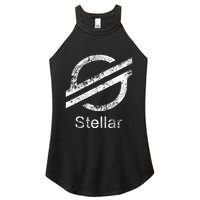 Stellar Lumens Crypto Xlm Token Decentralized Blockchain Women's Perfect Tri Rocker Tank