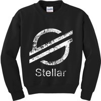 Stellar Lumens Crypto Xlm Token Decentralized Blockchain Kids Sweatshirt