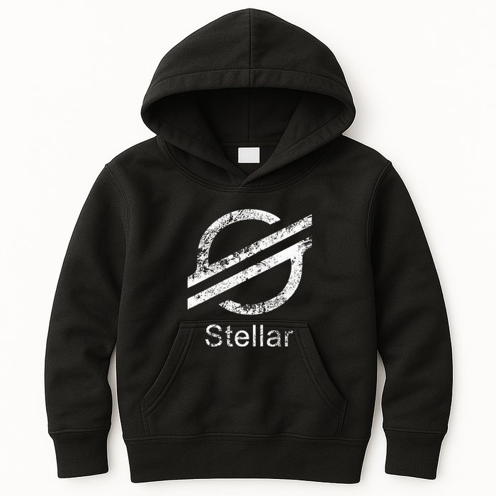 Stellar Lumens Crypto Xlm Token Decentralized Blockchain Kids Hoodie