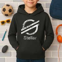 Stellar Lumens Crypto Xlm Token Decentralized Blockchain Kids Hoodie