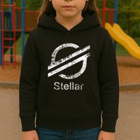 Stellar Lumens Crypto Xlm Token Decentralized Blockchain Kids Hoodie