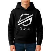 Stellar Lumens Crypto Xlm Token Decentralized Blockchain Kids Hoodie