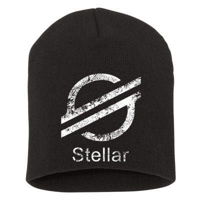 Stellar Lumens Crypto Xlm Token Decentralized Blockchain Short Acrylic Beanie