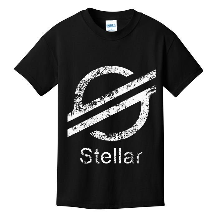 Stellar Lumens Crypto Xlm Token Decentralized Blockchain Kids T-Shirt