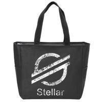 Stellar Lumens Crypto Xlm Token Decentralized Blockchain Zip Tote Bag