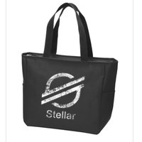 Stellar Lumens Crypto Xlm Token Decentralized Blockchain Zip Tote Bag