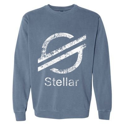 Stellar Lumens Crypto Xlm Token Decentralized Blockchain Garment-Dyed Sweatshirt