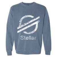 Stellar Lumens Crypto Xlm Token Decentralized Blockchain Garment-Dyed Sweatshirt