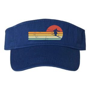 Ski Lover Colorful Retro Snowboarding Cute Gift Valucap Bio-Washed Visor