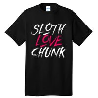 Sloth Love Chunk Vintage 80s Movie Gift Tall T-Shirt