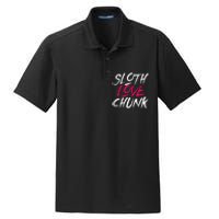 Sloth Love Chunk Vintage 80s Movie Gift Dry Zone Grid Polo