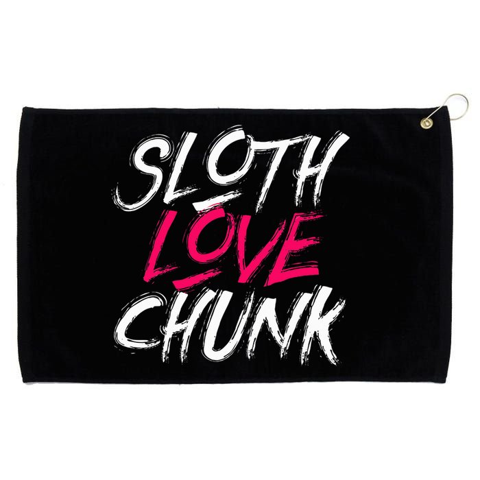 Sloth Love Chunk Vintage 80s Movie Gift Grommeted Golf Towel