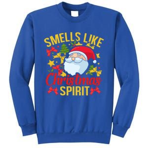 Smells Like Christmas Spirit Santa Claus Holiday Xmas Gift Sweatshirt