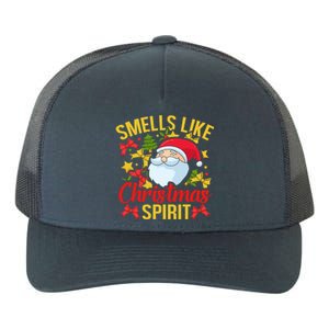 Smells Like Christmas Spirit Santa Claus Holiday Xmas Gift Yupoong Adult 5-Panel Trucker Hat