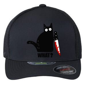 Spooky Lockdown Cat Flexfit Unipanel Trucker Cap