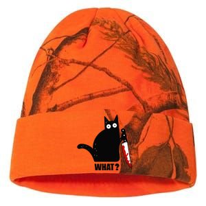 Spooky Lockdown Cat Kati Licensed 12" Camo Beanie