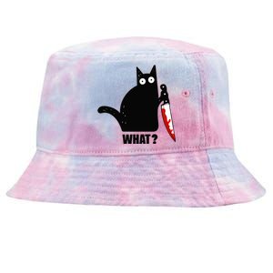 Spooky Lockdown Cat Tie-Dyed Bucket Hat